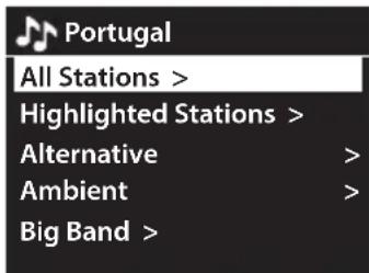 Portugal All Stations > Highlighted Stations > Alternative > Ambient > Big Band >