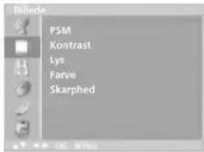 PSM Kontrast Lys Farve Skarphed
