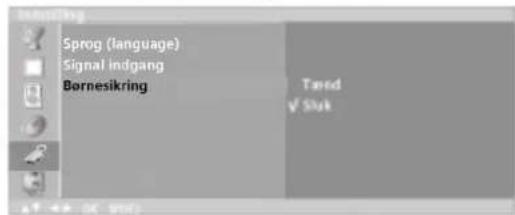 Sprog (language) Signal indgang Barnesikring Tønd √ Stuk