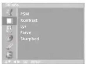 Billade PSM Kontrast Lys Farve Skarphed