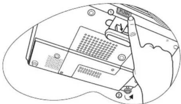 BENQ MP611C - Adjusting the projection angle - 2