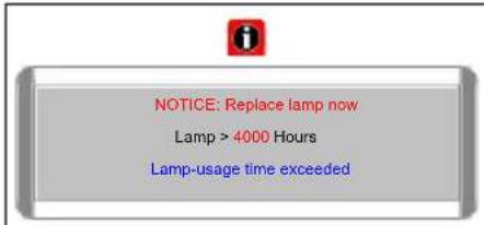 BENQ MP611C - Warning message - 4