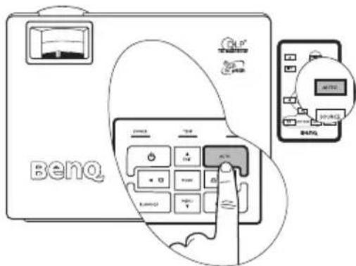 BENQ MP611C - Auto-adjusting the image - 1