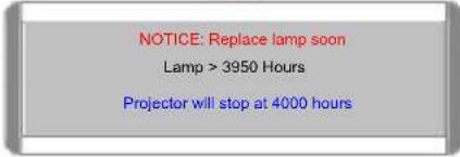BENQ MP611C - Warning message - 3