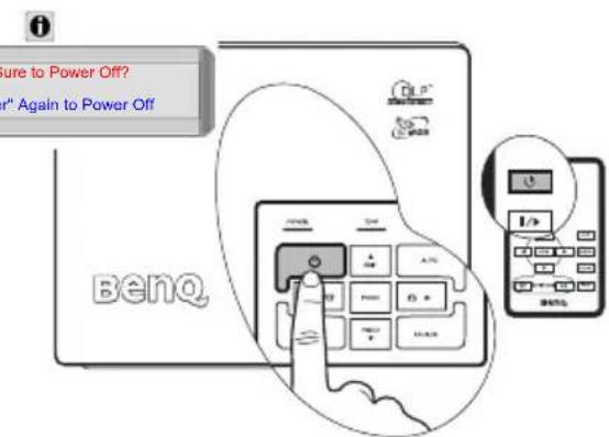 Figure to Power Off? "Again to Power Off" Benq