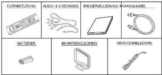 FJERNBETJENING AUDIO- & VIDEOKABEL BRUGERVELEDNING - ROAKSIALKABEL BATTERIER AM ANTENNELEDNING FM-ANTENNELEDNING
