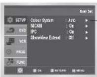 SAMSUNG DVD-CM500 - Valg af farvetilstand - 2