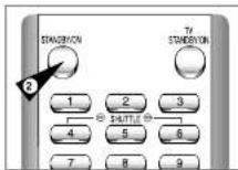SAMSUNG DVD-CM250 - Ställa in TV:n för DVD/VCR-spelaren - 1