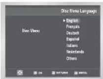 SAMSUNG DVD-CM250 - Ställa in skivspråk - 3