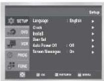 SAMSUNG DVD-CM250 - At vælge menusprog - 1