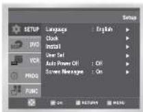 SAMSUNG DVD-CM250 - Ställa in datum och tid - 1