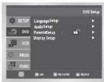 SAMSUNG DVD-CM250 - Ställa in skivspråk - 1