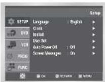 SAMSUNG DVD-CM250 - Manuel forudindstilling af stationer Sletning af en forudindstillet station - 2