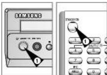 SAMSUNG DVD-CM250 - Kontrollknappar för DVD och VCR - 2