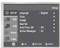 SAMSUNG DVD-CM250 - Ändra listan över förinställda kanaler - 1