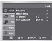 SAMSUNG DVD-CM250 - Manuel forudindstilling af stationer Sletning af en forudindstillet station - 9