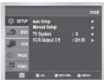 SAMSUNG DVD-CM250 - Manuell kanalinställning - 2