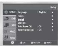 SAMSUNG DVD-CM250 - Manuel forudindstilling af stationer Sletning af en forudindstillet station - 7