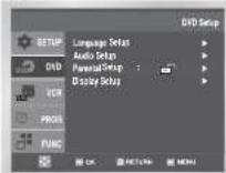 SAMSUNG DVD-CM250 - Inställning av föräldraskydd - 1