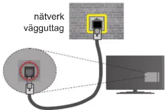 nätverk vägguttag