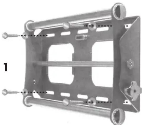 Clas Ohlson ML-P02M - Montering på betongvägg - 1