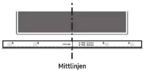 A B A TYPE: 45mm 8.70%: 50mm B A Mittlinjen