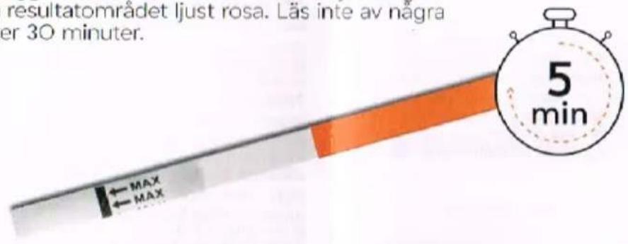 resultatområdet ljust rosa. Läs inte av några er 30 minuter. ← MAX ← MAX 5 min
