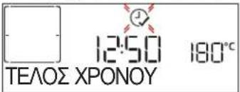 TELOΣ XPONOY 12:50 180°C