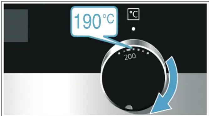 SIEMENS HL9S7Y320U - Indstille ovnfunktion og temperatur - 2