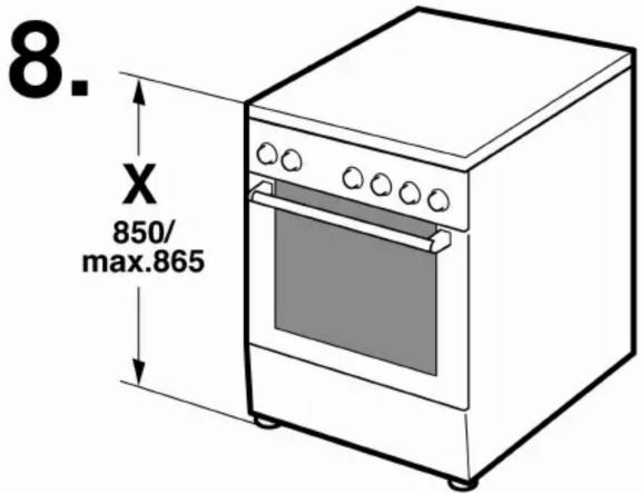 8. X 850/ max.865