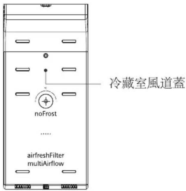 冷藏室風道蓋 noFrost ... airfreshFilter multiAirflow