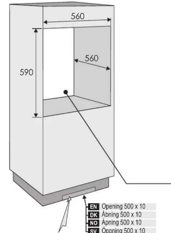 560 590 560 EN Opening 500 x 10 DK Abning 500 x 10 NO Apning 500 x 10 SV Öppning 500 x 10
