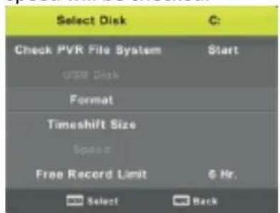 SALORA 32LTC2100 - PVR File System - 1