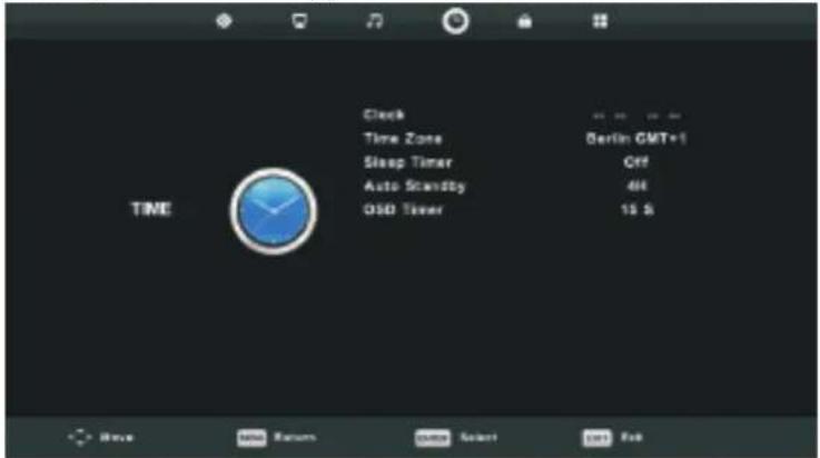 SALORA 32LTC2100 - Tijd menu - 1