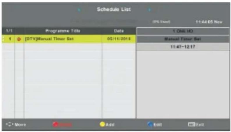 SALORA 32LTC2100 - Schedule List - 1