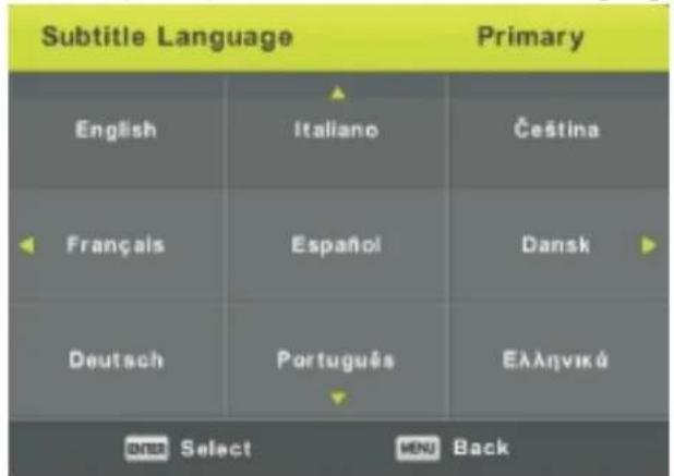 SALORA 32LTC2100 - Subtitle Language - 1