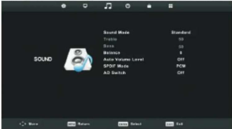 SALORA 32LTC2100 - Geluid Menu - 1