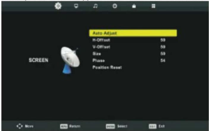 SALORA 32LTC2100 - Beeldscherm Menu - 1