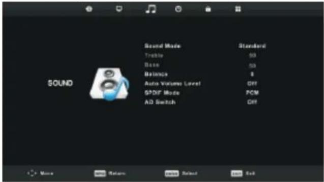 SALORA 32LTC2100 - Sound Menu - 1
