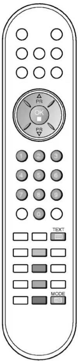 PR OK PR 1 2 3 4 5 6 7 8 9 0 TEXT MODE