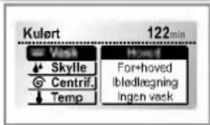 Kulørt 122min For Vask Skylle Centrif. Temp Hound For•hoved Iblødlegning Ingen vask