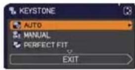 HITACHI CP-WX3541WN - Correcting the keystone/perfect fit distortions - 1