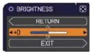 BRIGHTNESS RETURN +0 EXIT