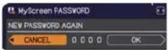 HITACHI CP-WX3541WN - Turning on the MyScreen PASSWORD - 3