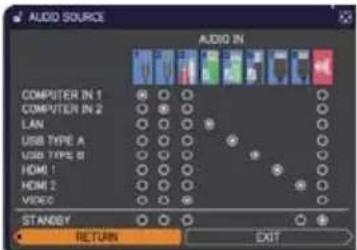 HITACHI CP-WX3541WN - AUDIO menu - 2