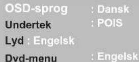 Sandstrøm S92PDT11E - Tilpasning af sprogindstillingerne - 2