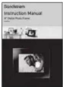 Sandstein Instruction Manual 8" Digital Photo Frame