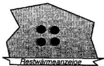 Restwärmeanzeige