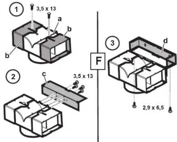 ELECTROLUX EFCR942 - Montering av kåpan på vägg - 2