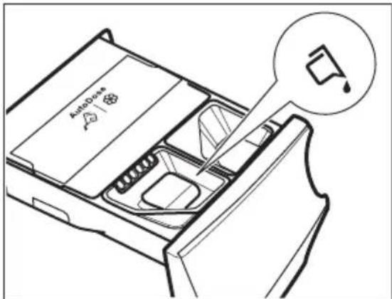 ELECTROLUX EW6F6448Q1 - Manuel påfyldning af det flydende vaskemiddel - 2